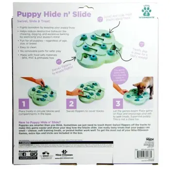 Nina Ottosson Puppy Hide 'N Slide Green - gra edukacyjna [69538]