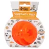 Dingo Zabawka dla psa - Smakowita piłka z rowkami 7,5cm pomarańczowa