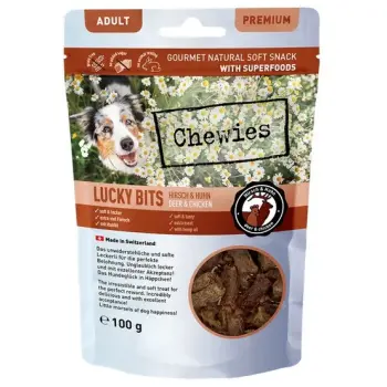 Chewies Lucky Bits Adult Jeleń & kurczak 100g