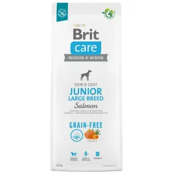 Brit Care Grain Free Junior Large Breed Salmon 12kg