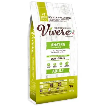 Vivere Dog Low Grain Medium Adult Duck 12kg