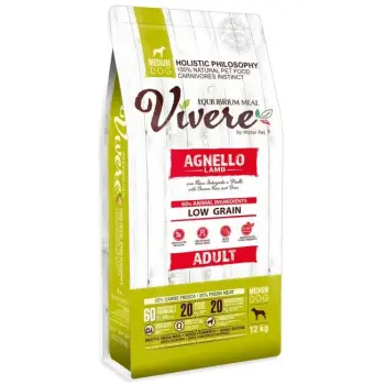 Vivere Dog Low Grain Medium Adult Lamb 3kg