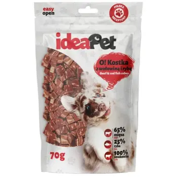 IdeaPet O! Kostka z wołowiną i rybą 70g