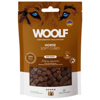 Woolf Soft Cubes Monoprotein Horse 100g