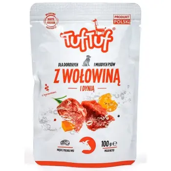 TUF TUF Wołowina z dynią i ziemniakami dla psa saszetka 100g
