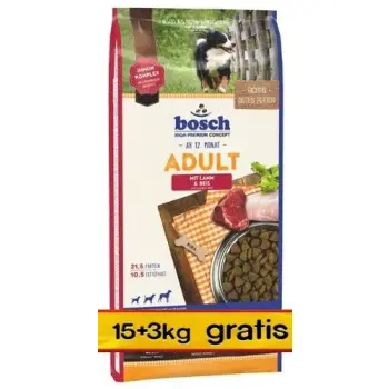 Bosch Adult Lamb & Rice 18kg (15+3kg)