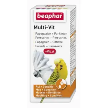 Beaphar Multi-Vit For Parrots - witaminy dla papug 20ml