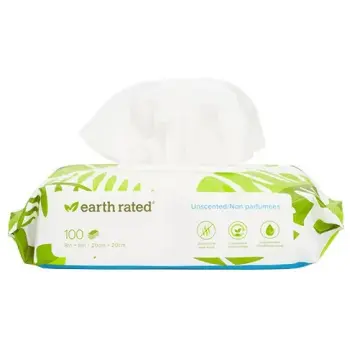 Chusteczki Earth Rated kompostowalne bezzapachowe 100szt