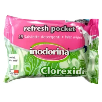 Inodorina Chusteczki Clorexidina - z chlorheksydyną 15szt