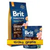 Brit Premium By Nature Adult M Medium 18kg (15+3kg gratis)