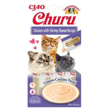 Inaba Ciao Cat Churu Creamy Kurczak i krewetki 56g