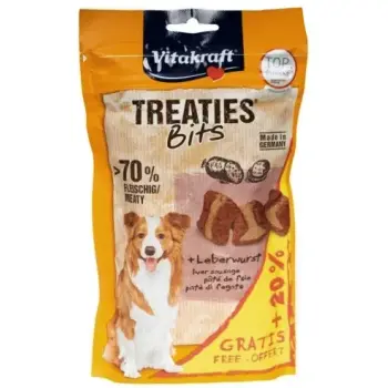 Vitakraft Dog Treaties Bits - Smaczne Kawałki - wątroba 144g (20% gratis)
