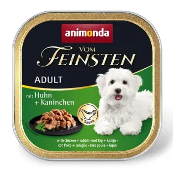 Animonda vom Feinsten Dog Adult Kurczak i Królik w sosie tacka 150g