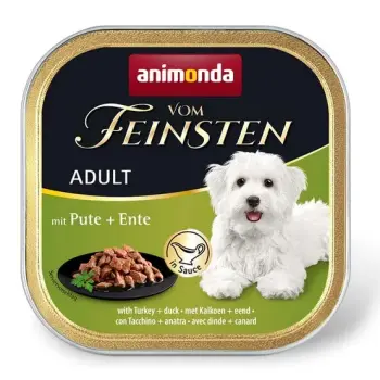 Animonda vom Feinsten Dog Adult Indyk i Kaczka w sosie tacka 150g