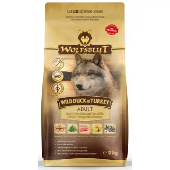 Wolfsblut Dog Wild Duck & Turkey kaczka, indyk i bataty 2kg