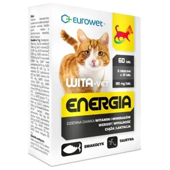 Wita-Vet Kot Energia Junior + Adult 60tabl