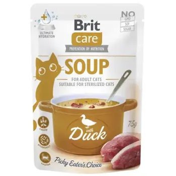 Brit Care Cat Soup Duck saszetka 75g