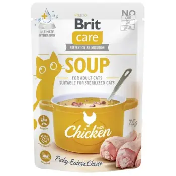 Brit Care Cat Soup Chicken saszetka 75g