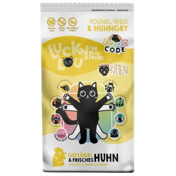 Lucky Lou Food Code Lifestage Kitten Geflugel & Huhn 340g