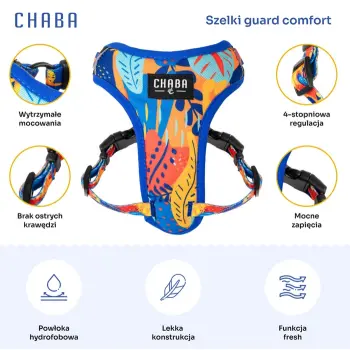 CHABA Szelki Guard Comfort Story III bezuciskowe M 1,6cm Aussie