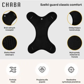 CHABA Szelki Guard Comfort Classic L czarne