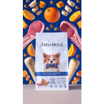 Amanova Dog Adult Mini Sensitive Delicious Lamb - jagnięcina 800g