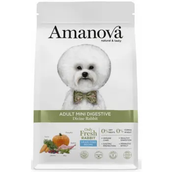 Amanova Dog Adult Mini Digestive Divine Rabbit - królik 7kg