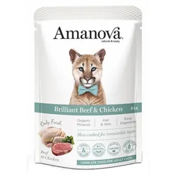 Amanova Kot Brilliant Beef & Chicken saszetka 85g