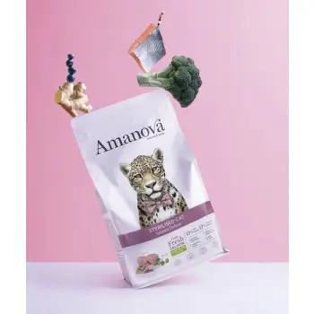 Amanova Cat Sterilised Salmon Deluxe - łosoś 300g