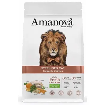 Amanova Cat Sterilised Exquisite Chicken - kurczak 6kg