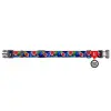 Collar WauDog Nylon Obroża nylonowa z QR-paszportem, plastikowy fastex, wzór FIGA, M 20mm/28-40cm