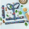 Collar WauDog Nylon Obroża nylonowa z QR-paszportem, plastikowy fastex, wzór FIGA, M 20mm/28-40cm