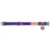 Collar WauDog Nylon Obroża nylonowa z QR-paszportem, plastikowy fastex, wzór NASA21, 15mm/25-35cm