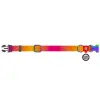 Collar WauDog Recycled Obroża nylonowa z QR-paszportem, gradient XL 25mm x 37-58cm pomarańczowy