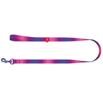 Collar WauDog Recycled Smycz nylonowa, gradient M 20mm/122cm fioletowy