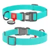 Collar WauDog Waterproof Obroża wodoodporna z QR-paszportem, akumulująca światło, plastikowy fastex, 15mm/25-35cm