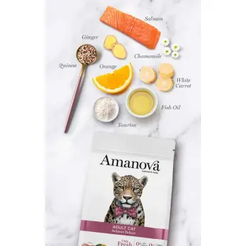 Amanova Cat Adult Salmon Deluxe - łosoś 1,5kg