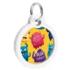 Collar WauDog Smart ID Zawieszka z QR-paszportem okrągła 3cm futrzane potwory