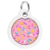 Collar WauDog Smart ID Zawieszka z QR-paszportem okrągła 3cm marshmellow