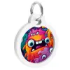 Collar WauDog Smart ID Zawieszka z QR-paszportem okrągła 3cm zębate potwory