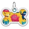 Collar WauDog Smart ID Zawieszka z QR-paszportem kość 4x3cm futrzane potwory