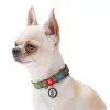 Collar WauDog Nylon Obroża nylonowa z QR-paszportem, plastikowy fastex, wzór MILITARY, M 20mm/28-40cm
