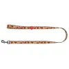 Collar WauDog Nylon Smycz nylonowa M 20mm/200cm, wzór AWOKADO NA RÓŻU