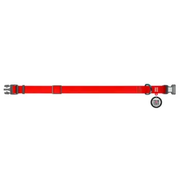 Collar Waterproof Obroża wodoodporna z QR-paszportem, plastikowy fastex, M 20mm/28-40cm czerwona