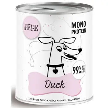 Paka Zwierzaka PEPE Duck (kaczka) puszka 800g