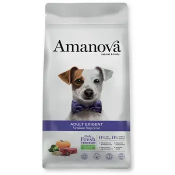 Amanova Dog Adult Exigent Venison - dziczyzna 10kg
