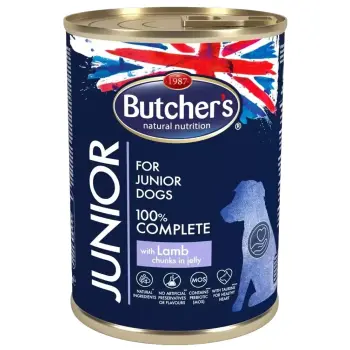 Butcher's Functional Dog Junior Z Jagnięciną Kawałki W Galarecie 400g