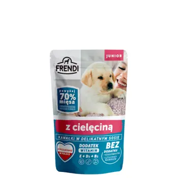 Frendi- Junior, Kawałki w delikatnym sosie z cielęciną 100g