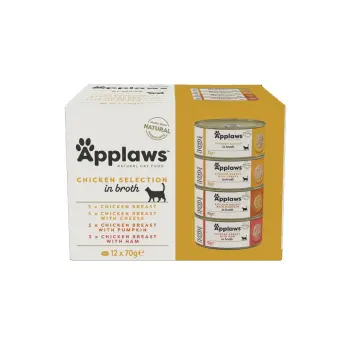 APPLAWS Chicken Selection In Broth Tins 12x70g