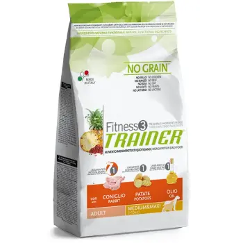 Trainer Fitness 3 Adult Medium & Maxi Rabbit & Potato 3kg